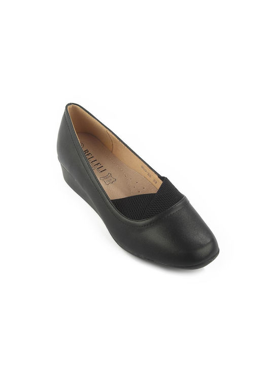 Fshoes Women's Leather Slip-Ons Black