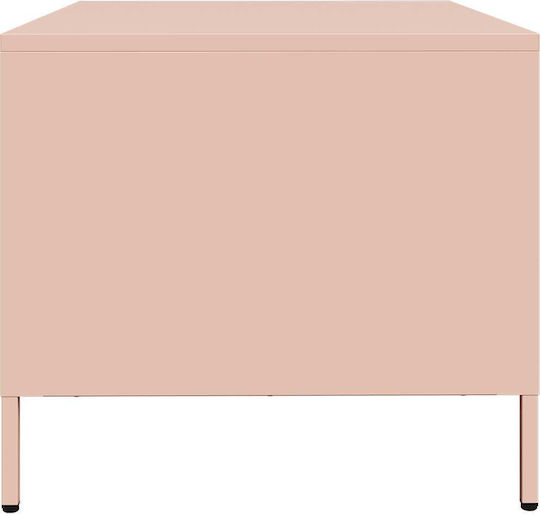 Masa De Cafea Centrală Metalică Roz L101,5xL50xÎ43,5cm