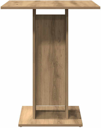 Bistro Table Dining Room Wooden Artisan Oak 60x60x75cm