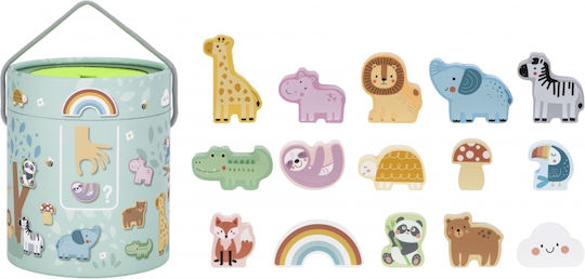 Woopie Animal Touch And Match - Animals made of Wood