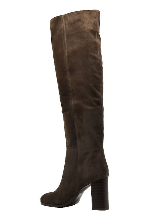 Suede Women's Boots Brown