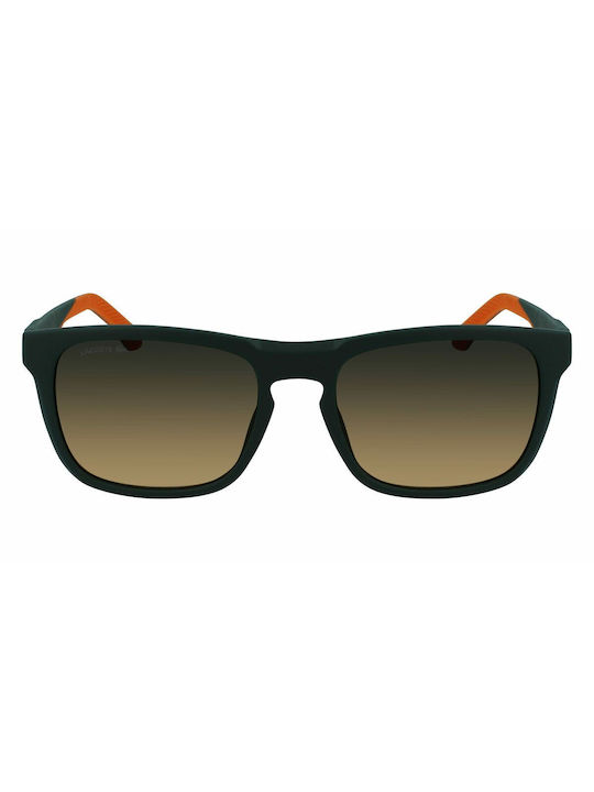Lacoste Sunglasses Πράσινα with Acetate Frame & Brown Lens