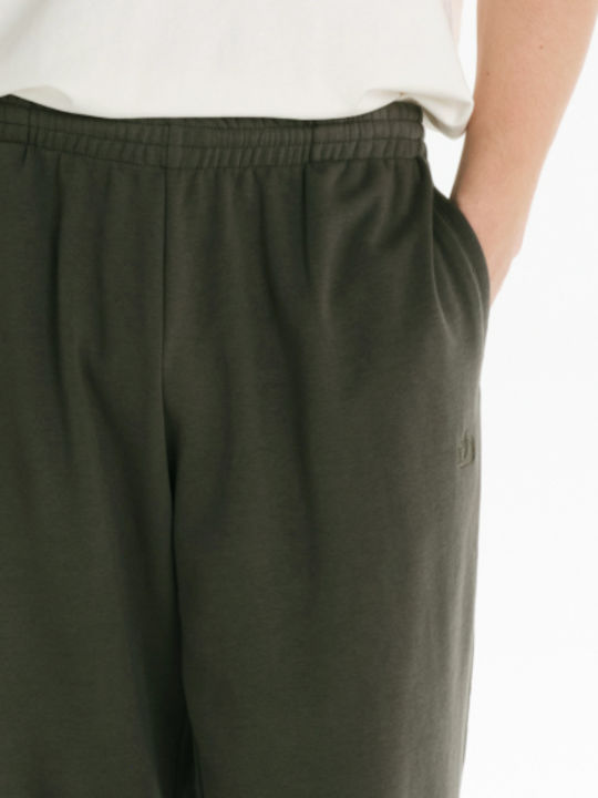 Sweatpants with Elastic Pine Green