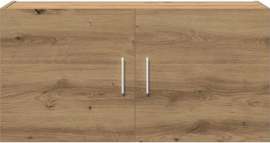 Hängeschrank fürs Wohnzimmer aus Spanplatte Artisan-Eiche 80x39x40cm