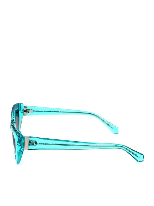 Guess Guess Damen Sonnenbrille mit Türkis Horn umrandetem Rahmen und Gray Verlaufsfarbe Gläser GU7811S 84B