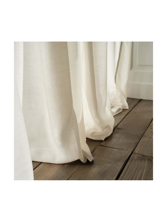 Gofis Home Gofis Home Κουρτίνα με Grommet Renata Beige 140x280cm