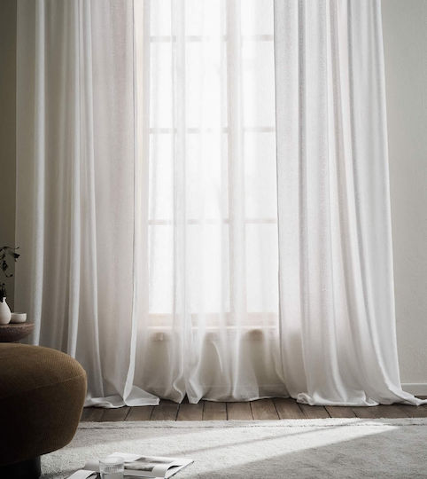 Gofis Home Curtain With Pencil Pleat Feronia White 140x295cm