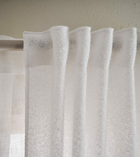 Gofis Home Curtain With Pencil Pleat Feronia White 140x295cm