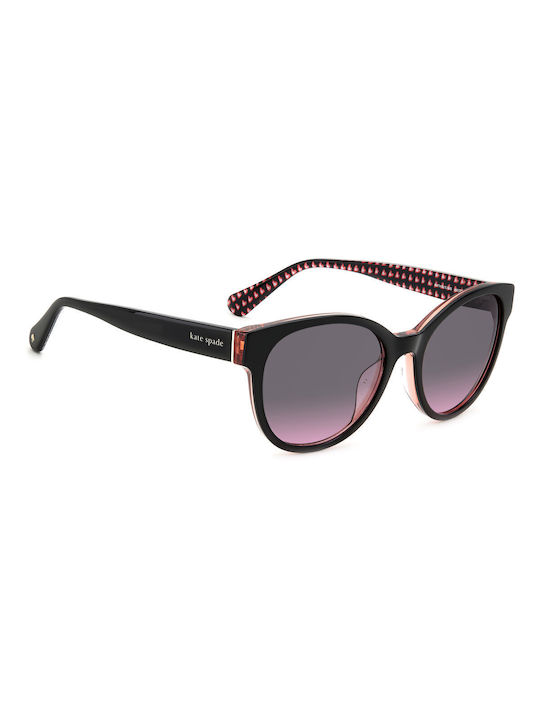 Kate Spade Feminini Ochelari de soare cu Negru Cadru și Multicolor Degrade Lentilă Nathalie/G/S 807/FF