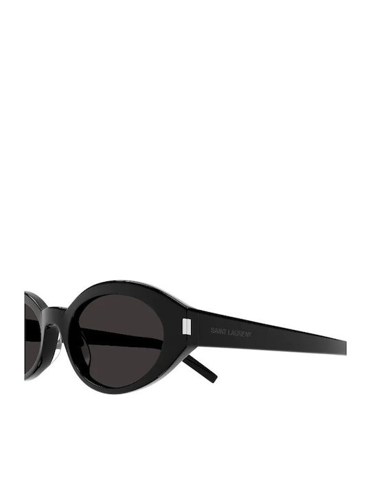 Ysl Feminini Ochelari de soare cu Negru Cadru și Negru Lentilă