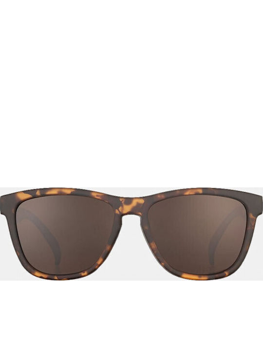 Goodr Bosley's Basset Hound Dreams Unisex Sunglasses with Brown Plastic Frame and Black Lens