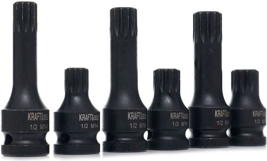 Schlagschrauber-Steckschlüsselsatz 1/2" 6-teilig Kraft&dele Kd11761