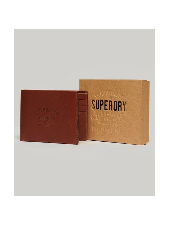 Superdry Wallet Men's Leather Wallet Brown