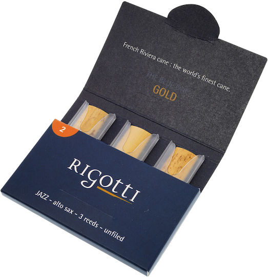 Rigotti Jazz Gold Blue One Alto Sax 3 3-pack
