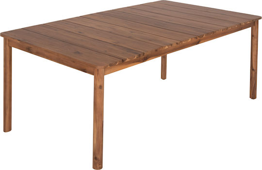Outdoor Table Made of Acacia Navant Natural 200x100x75cm