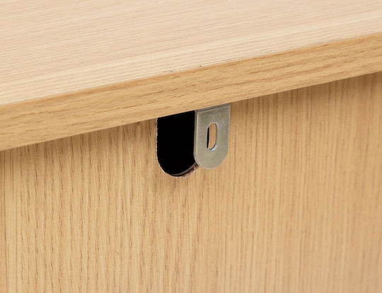 Мебели за съхранение от дърво & метал с огледало Wood Shade 120x40x76см