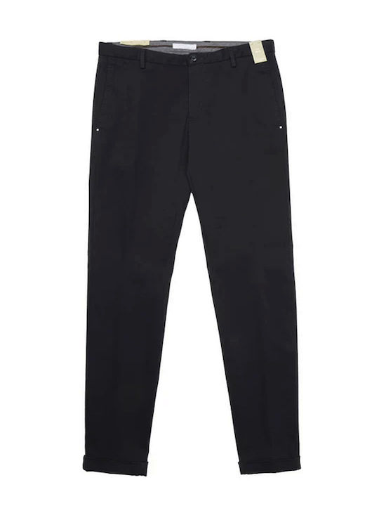 Παντελόνι Chino Ελαστικό σε Slim Εφαρμογή Μαυρο