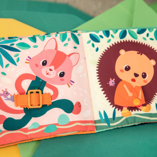 Lilliputiens Activity Book Learn to Dress made of Fabric for 18++ Months
