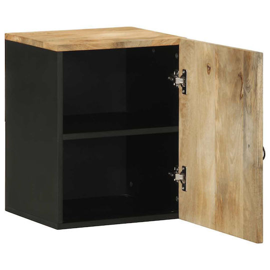 vidaXL Holz Badezimmerschrank B38xT33.5xH48cm Schwarz