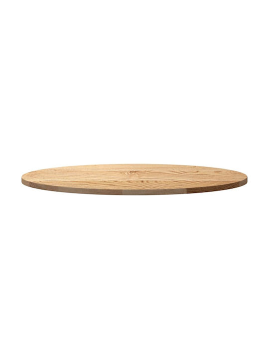 vidaXL Oval Tischoberfläche aus Massivholz Oaks 80x40x2cm 4009037 1Stück