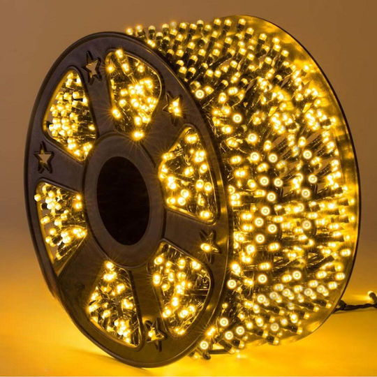 500 Λαμπάκια LED 100μ. Θερμό Λευκό σε Σειρά