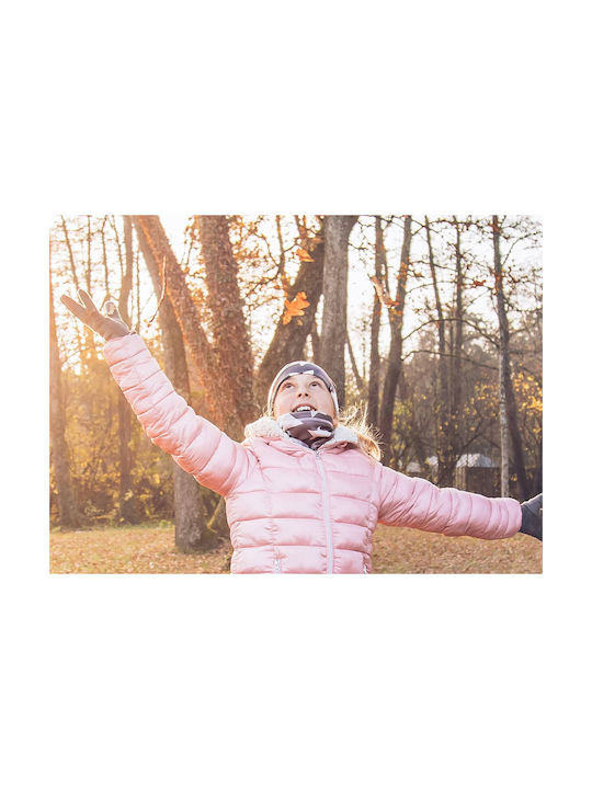 Kids Fleece Neck Gaiter Pink