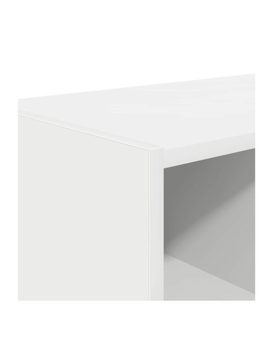 Entry Furniture with Shoe Rack & Wardrobe White 89.5x30x40cm