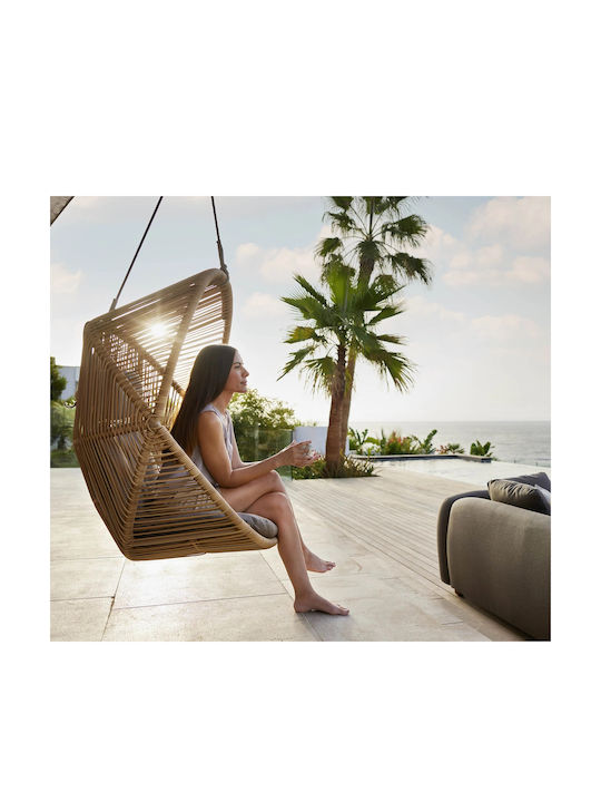 Hive Weave Leagăn suspendat fotoliu cu pernă Aluminiu Verde L87xL87xH124cm