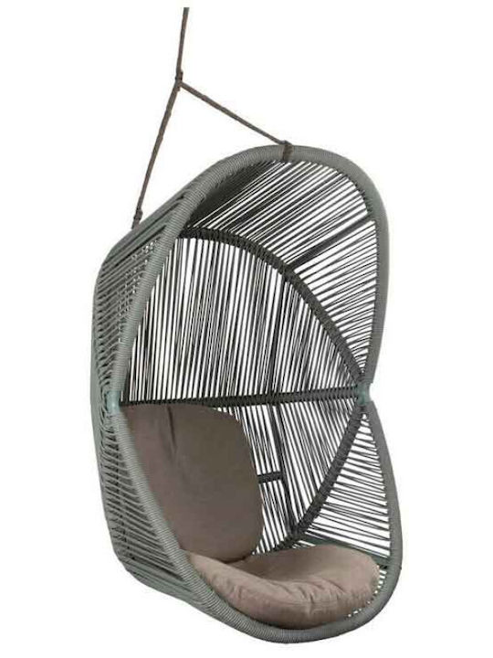 Hive Weave Leagăn suspendat fotoliu cu pernă Aluminiu Verde L87xL87xH124cm