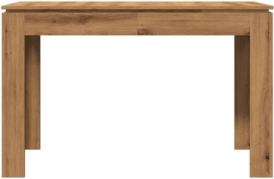 vidaXL Esszimmer- und Küchentisch Aus Holz Eiche Artisana 120x60x76cm