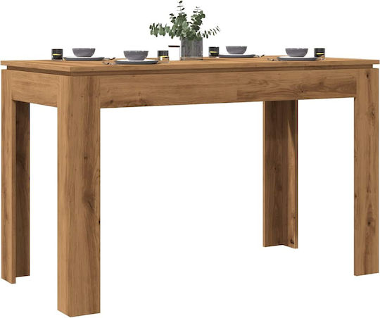 vidaXL Esszimmer- und Küchentisch Aus Holz Eiche Artisana 120x60x76cm
