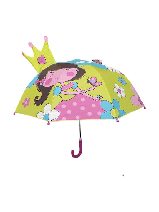 Chanos Kids Curved Handle Umbrella with Diameter 45cm Green