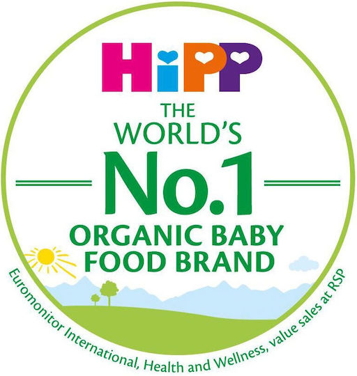 Hipp Fruit puree Apple with Strawberry & Raspebrry with Flavor Apple Strawberry & Blackberry No Added Sugar 190gr for 5+ Months