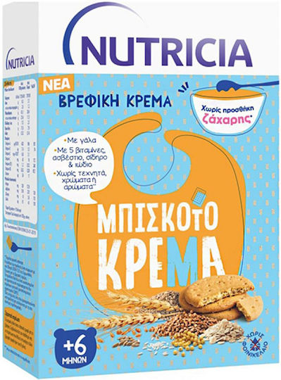 Nutricia Baby Cream Biscuit Cream with Biscuit Flavor No Added Sugar 250gr for 6+ Months
