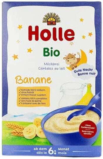 Holle Baby Cream Banana & Milk with Flavor Banana & Milk No Added Sugar 250gr for 6+ Months