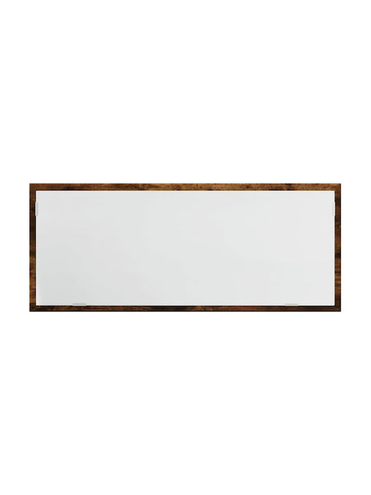 vidaXL Badezimmerspiegel LED aus Kunststoff mit Länge 100cm Braun