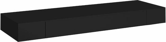 Black Wall Shelf 80x25x8cm