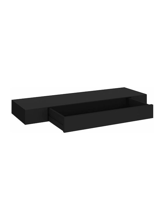 Shelf Wall Black 80x25x8cm