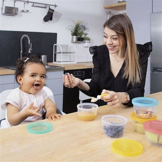 Badabulle Baby Food Container Set made of Plastic 5pcs