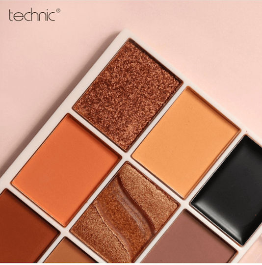 Technic Pressed Pigment Eye Shadow Palette Matte in Liquid Form 27gr