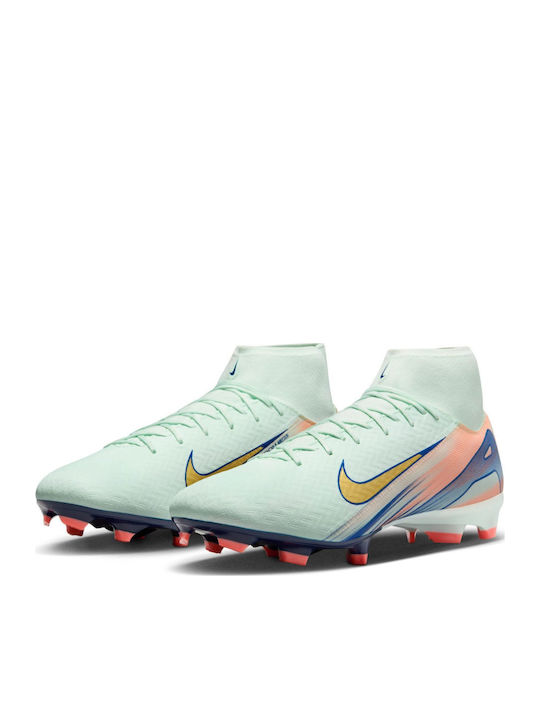 Nike Mercurial Superfly 10 Academy Dream Speed Football Shoes with Cleats Barely Green / Crimson Pulse / Metallic Gold Coin