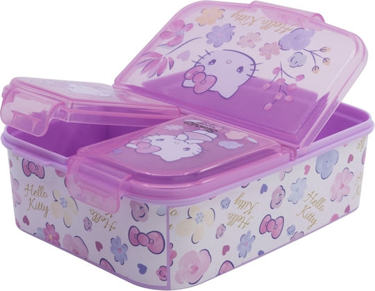 Stor Plastic Kids' Food Container Hello Kitty Purple