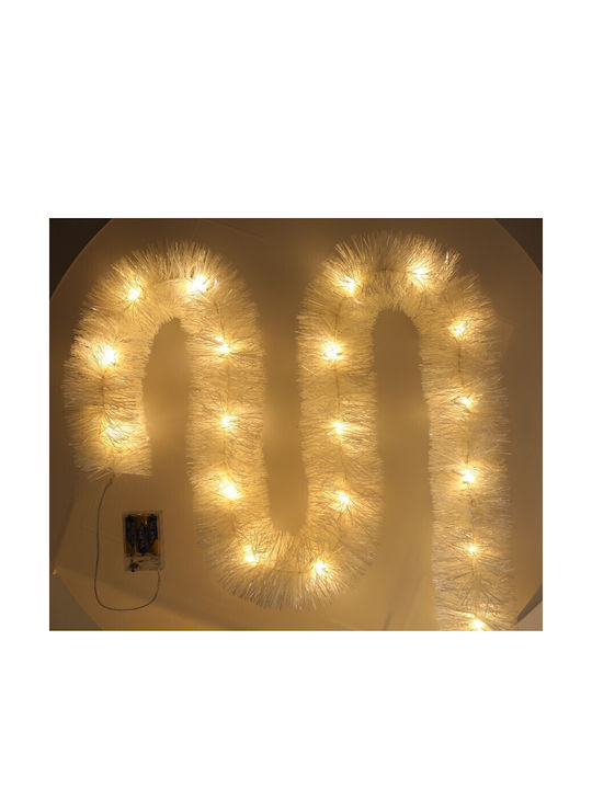 Jumi Crăciun Ghirlande Iluminată Alb 1buc
