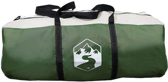 vidaXL Corturi De Camping Tunel Verde Pentru 5 Persoane 595x330x203cm