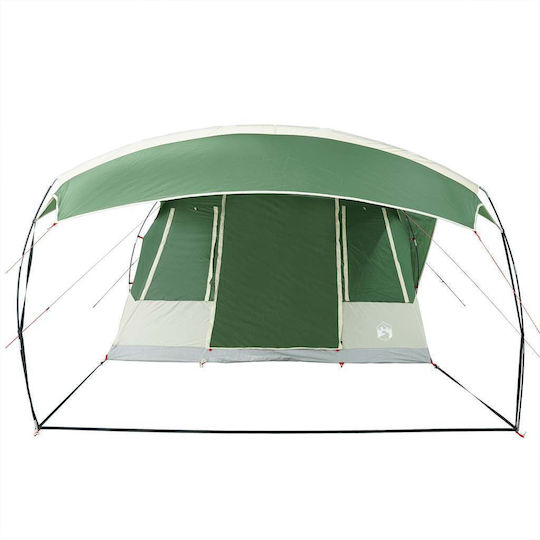 vidaXL Corturi De Camping Tunel Verde Pentru 5 Persoane 595x330x203cm