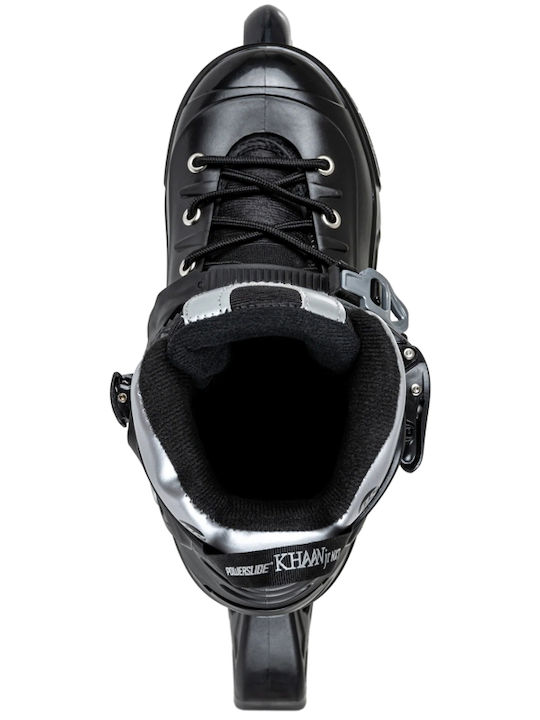 Powerslide Khaan Inline Αυξομειούμενα Rollers Μαύρα Παιδικά