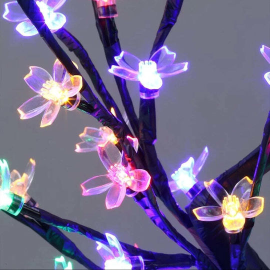 Copac cu Flori de Cireș 36 Lumini LED 40cm Înălțime Lumină Caldă Rece Alb Multicolor