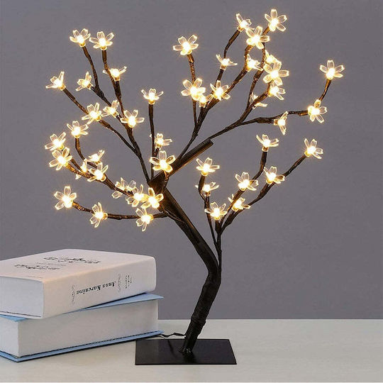 Cireș Decorativ cu 36 de Lămpi LED, Înălțime 40cm, Lumină Caldă Rece Alb Multicolor