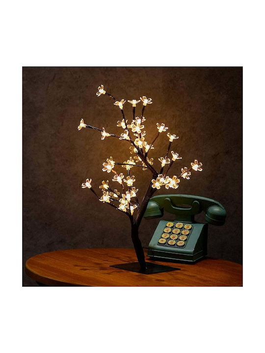 Copac cu Flori de Cireș 36 Lămpi LED 40cm Înălțime Lumină Caldă Rece Alb Multicolor