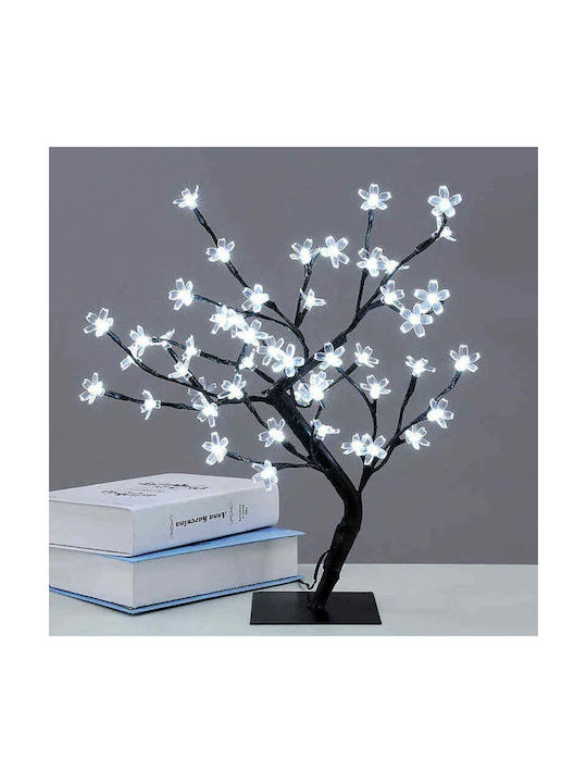 Copac cu Flori de Cireș 36 Lumini LED 40cm Înălțime Lumină Caldă Rece Alb Multicolor